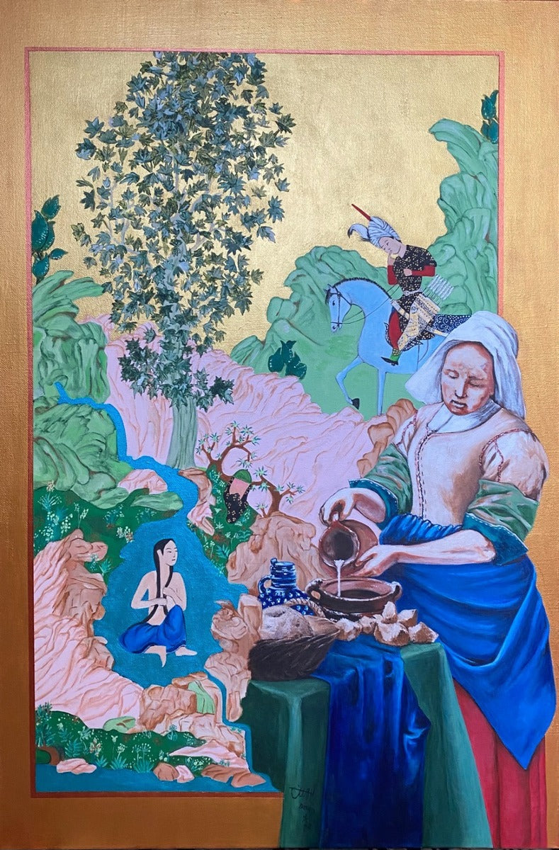 Khosro and Shirin and the woman from Vermeer's painting